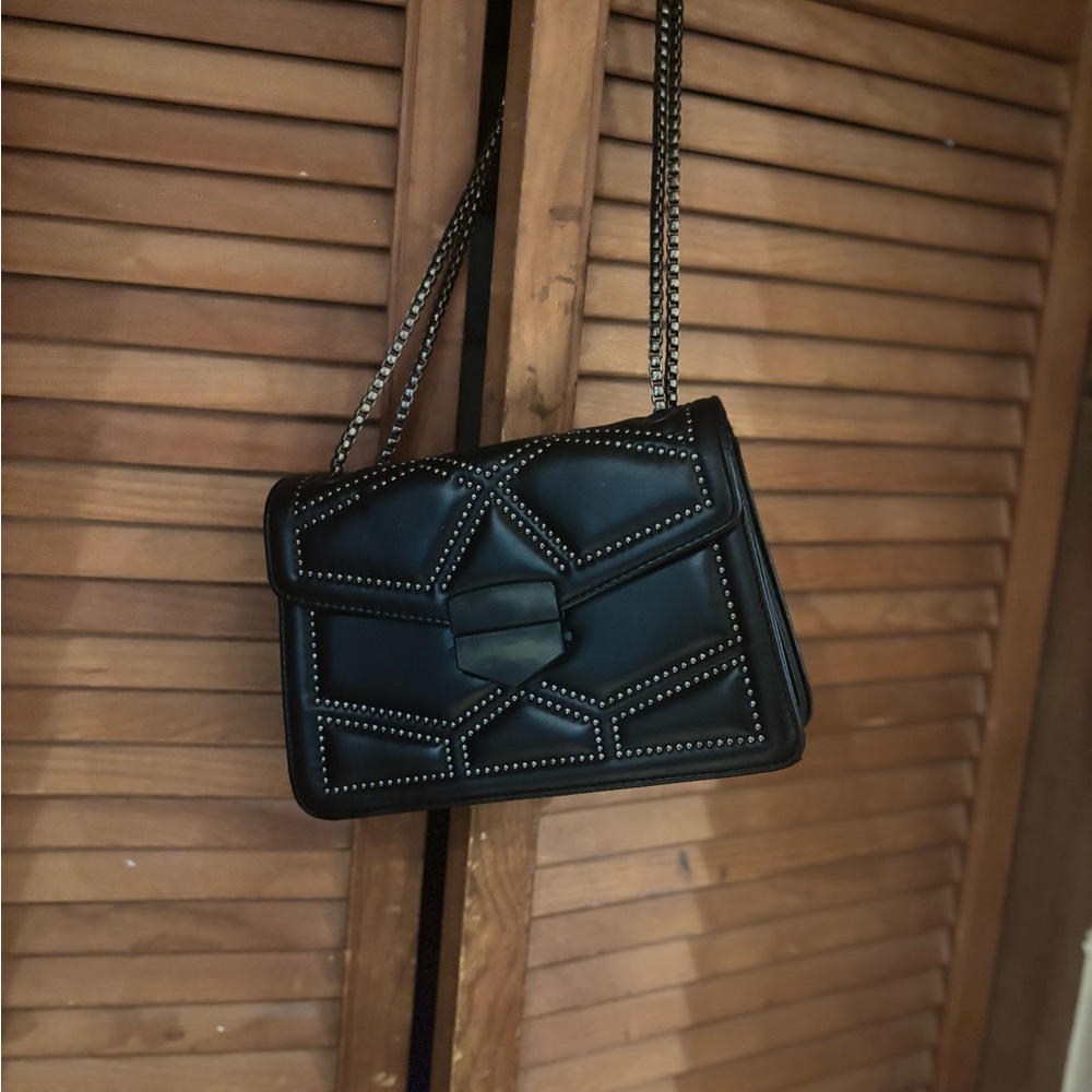 Black Studded Women's Bag